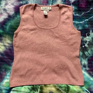 Vintage Pink Glittery Tank Top